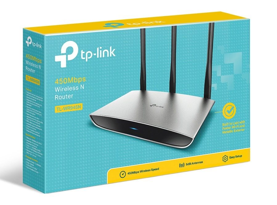 Router Metálico Repetidor Wireless Tplink Tlwr945n 450mbps