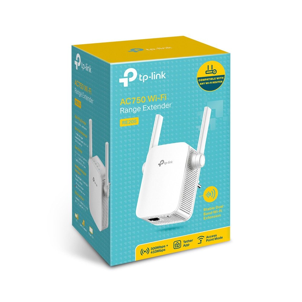 Extensor Rango Wifi Ac750 Re205 Tp-link Doble Banda