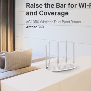 Archer C60 Router Inalámbrico De Banda Dual Smart Wifi Ac1350 Tplink