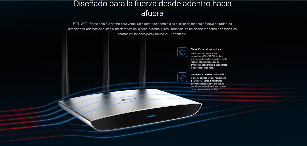 Router Metálico Repetidor Wireless Tplink Tlwr945n 450mbps