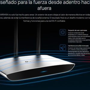 Router Metálico Repetidor Wireless Tplink Tlwr945n 450mbps