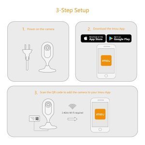 Cámara Ip Dahua C12 720p Cubo Wifi 1.0mp Slot Micro Sd día/noche