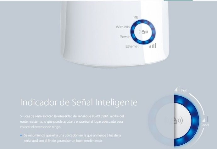 Extensor De Wifi Repetidor 300mbps 2.4ghz Tl-wa850re Tplink