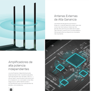 Router Alta Potencia Rompe Muros 450mbps/1300mbps doble banda Archer C58HP Tp-link