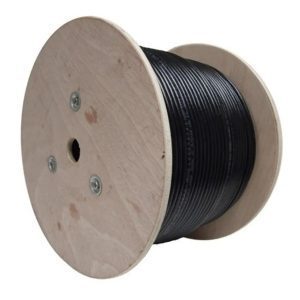 Cable Red exterior STP Cat 5e cca negro dimax 305m DC12-5e-305b24