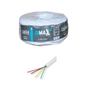 Cable Unifilar Para Alarmas 4 Hilos Dimax DC3-R4-200W-22