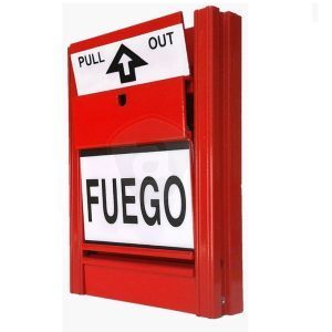 Palanca Estación Manual EM-101 Conv. Roja Incendio Fuego