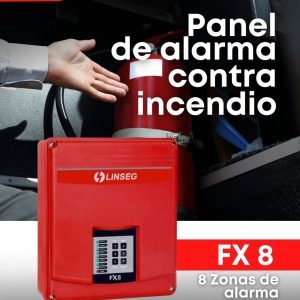PANEL DE ALARMA CONTRA INCENDIO LINSEG FX8 8 zonas