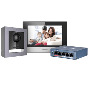 Kit Intercomunicador videoportero IP casa negocio DS-KIS602 Hikvision
