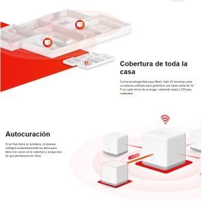 Sistema Wi-Fi de malla Mesh 300 Mbps Halo S3 (2) Mercusys