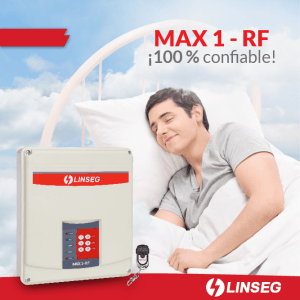 Kit Cerco Electrico-Sirena-alarma de alto voltaje Linseg MAX1-RF