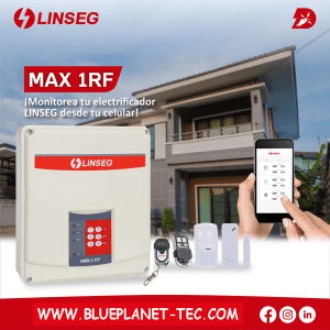 Kit Cerco Electrico-Sirena-alarma de alto voltaje Linseg MAX1-RF