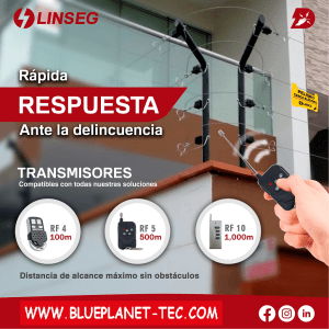 Kit Cerco Electrico-Sirena-alarma de alto voltaje Linseg MAX1-RF