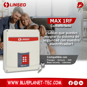 Kit Cerco Electrico-Sirena-alarma de alto voltaje Linseg MAX1-RF