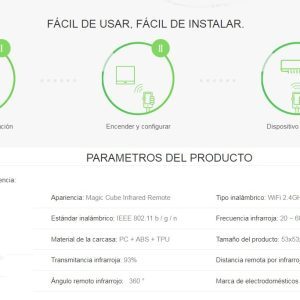 Control Remoto Universal Inteligente Wifi Ir Orvibo ORV-CT10W-B1VO