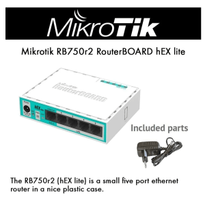 Router Board Mikrotik Rb750r2 Hex Lite/lan Center Balanceo De Carga