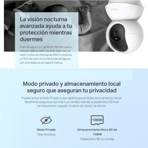 Cámara IP WiFi Rotatoria de Seguridad Tapo C200 TP-LINK