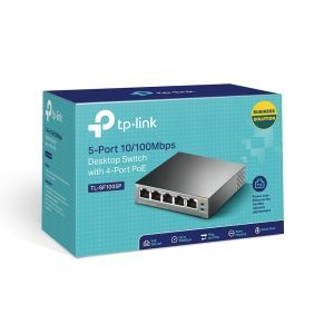 Switch 5 puertos a 10/100 Mbps PoE TL-SF1005P TP-LINK