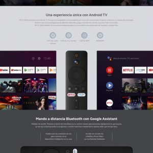 Convertidor  smart TV Xiaomi Mi TV Stick control de voz Google Assistant full HD