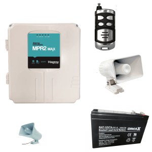 KIT Alarma Sirena Vecinal Comunitaria Hagroy Panel HG-MPR2MAX-220 Celular
