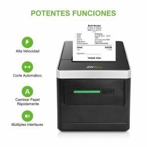 Impresora Térmica Recibos 80mm ZKP8008 ZKTECO Auto-Cortador