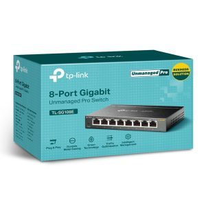 Switch administrable gigabit 8 ptos Metal tplink TL-SG108E