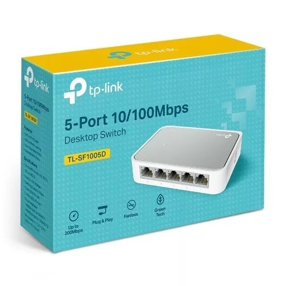 Switch De 5 Puertos De 10/100mbps Tp Link Tlsf1005d