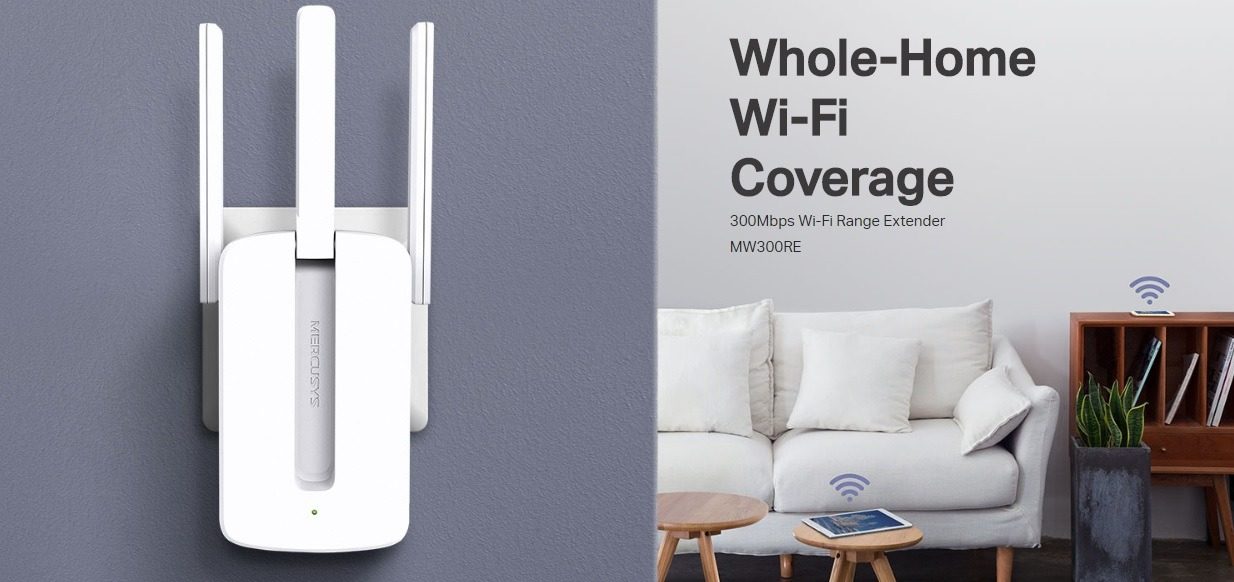 Repetidor Extensor Wifi MW300RE De Mercusys
