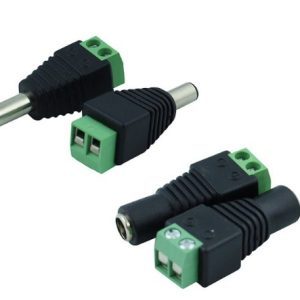 Conectores Dc Jack De Poder Para Cám De Vigilancia Par