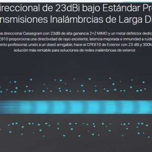 Cpe De Exterior 5ghz 300mbps 23dbi Cpe610