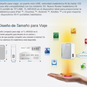 Router Inalámbrico Portátil 3g/4g Tl-mr3020 Tp-link Modem USB Chip