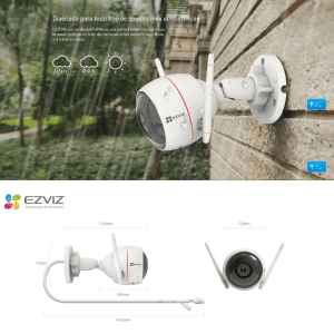 CÁMARA WIFI IP 1080P C3W CS-CV310-A0-1B2WFR EXTERNA AUDIO EZVIZ