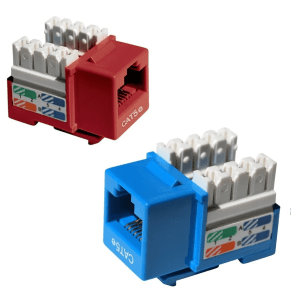 Dixon Jack Rj-45 De Poncheo Cat. 5e Kj8-ce-us/Azul o Rojo