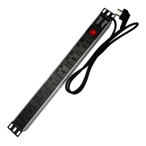 Regleta 6 Tomas Rack 19" horizontal PDU-DSP DELUX