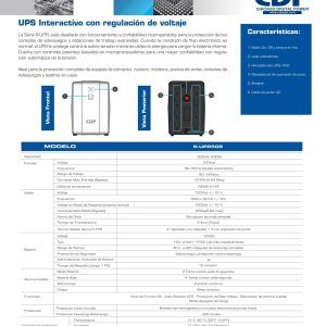UPS 8 tomas CDP R-UPR508i, interactivo, 500VA, 250W, 220V