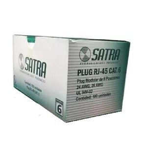 Conectores Plug Rj-45 Satra Cat 6 Cables De Red Patch Cord