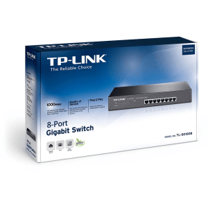 Switch de 8 puertos Base de Montaje Gigabit TL-SG1008 TP-LINK