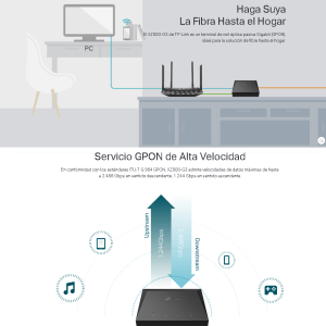 Terminal GPON Gigabit de 1 puerto fibra XZ000-G3 TPLINK